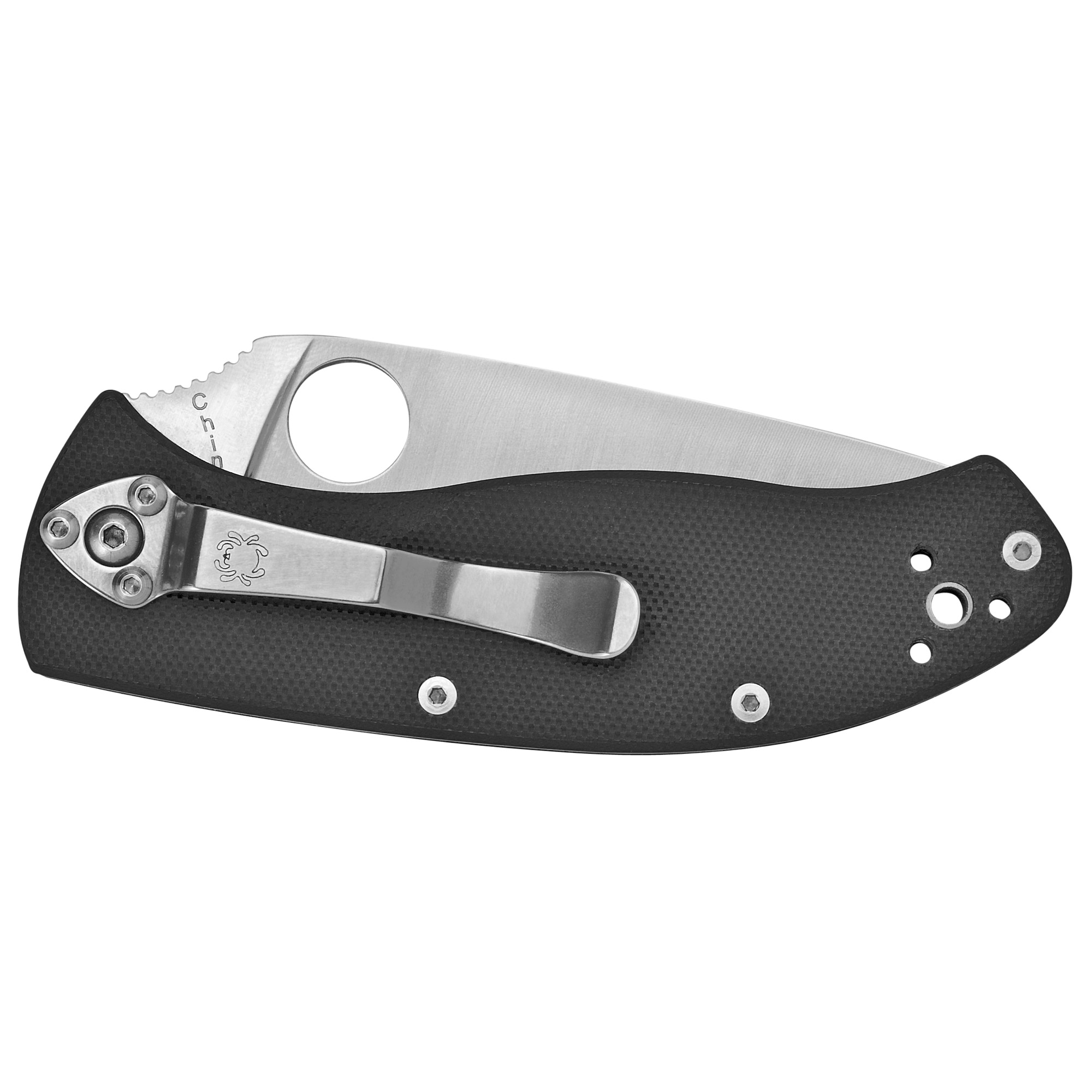 Spyderco - Spyderco Tenacious G-10 PlainEdge Folding Knife - Model C122GP, 3.39-Inch Blade, Black Handle - Image 2