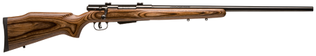 Savage Arms - Savage Arms 25LV 17 Hornet Bolt Action Rifle with Brown Laminate Stock
