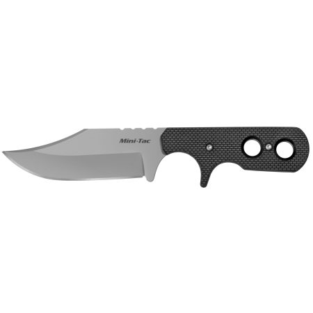 Cold Steel - Cold Steel Mini Tac Bowie Fixed Blade Knife with Sheath – 3.625 Inches, Black Handle