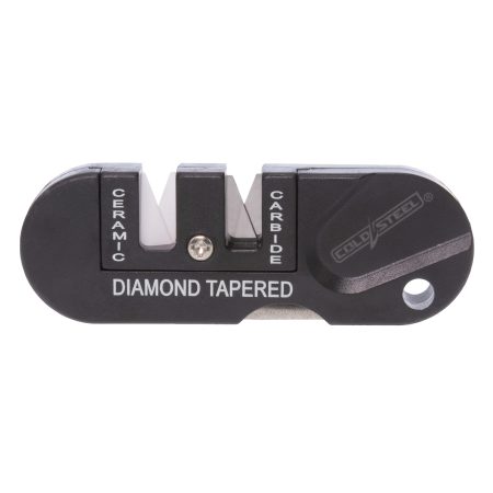 Cold Steel - Cold Steel 3-In-1 Knife Sharpener CS-KS-31SCDR – Versatile Aluminum Sharpening Tool with Ceramic, Carbide, and Diamond-Coated Features