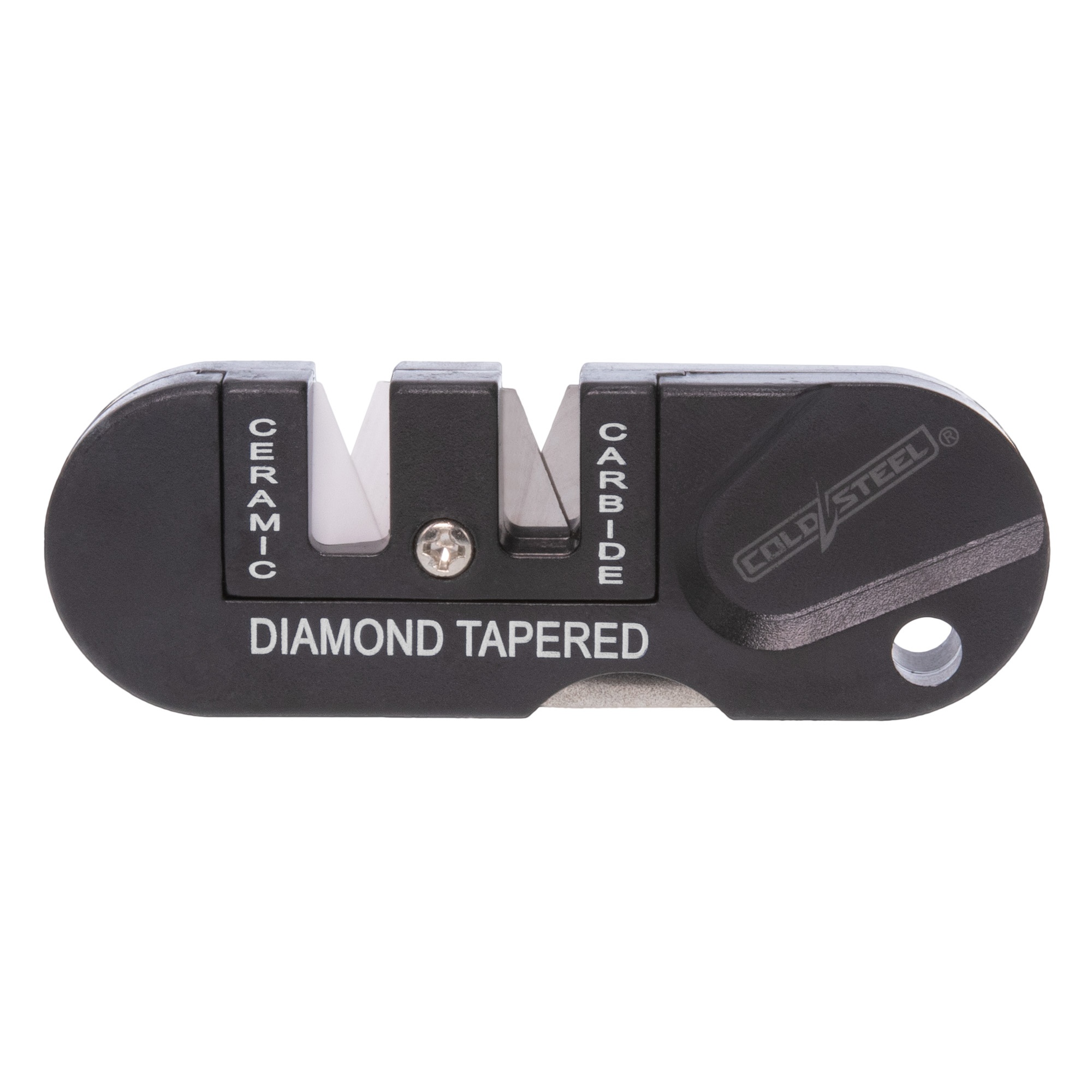 Cold Steel - Cold Steel 3-In-1 Knife Sharpener CS-KS-31SCDR – Versatile Aluminum Sharpening Tool with Ceramic, Carbide, and Diamond-Coated Features