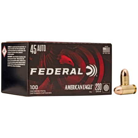 Federal - Federal American Eagle Syntech 45 ACP 230-Grain Full Metal Jacket Ammunition (100 Rounds / Box, 500 Rounds / Case)