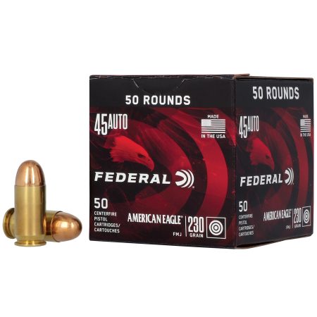Federal - Federal American Eagle 45 ACP 230-Grain Full Metal Jacket Ammunition, Model AE45A50
