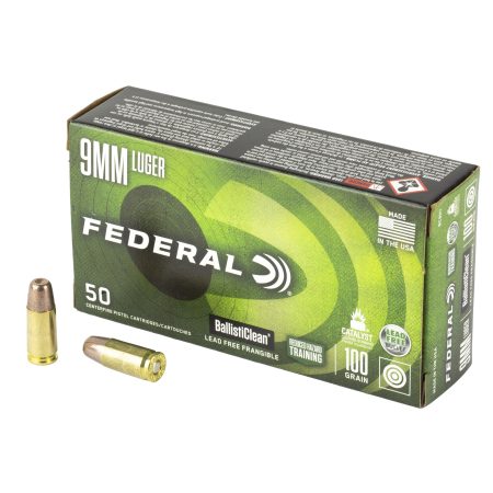 Federal - Federal American Eagle BallistiClean 9mm Luger 100 Grain Lead-Free Frangible Handgun Ammo