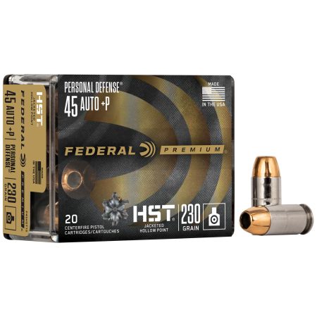 Federal - Federal Premium HST 45 ACP +P 230-Grain Hollow Point Ammunition - 20 Rounds
