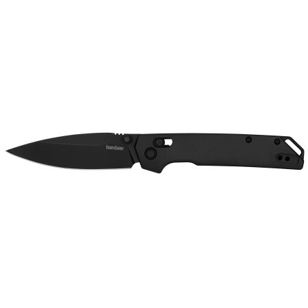 Kershaw - Kershaw Iridium 3.4-Inch Black Folding Knife with D2 Blade and DuraLock Security