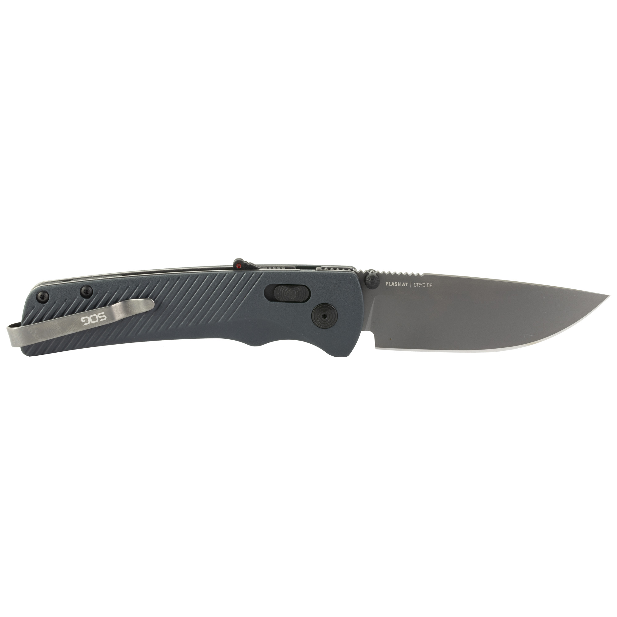 SOG Knives & Tools - SOG Flash AT Assisted Opening Folding Knife with 3.5-Inch D2 Steel Blade, Gray Handle - Image 2