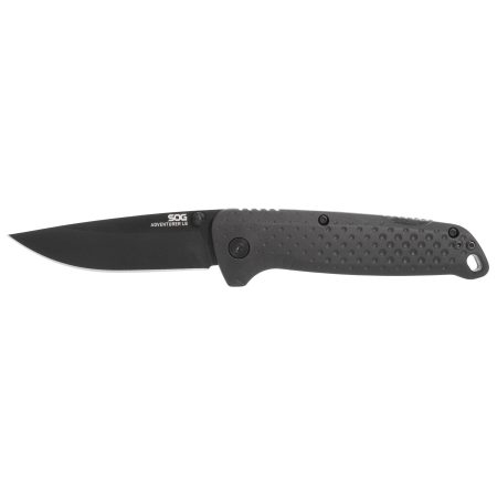 SOG Knives & Tools - SOG Knives & Tools Adventurer LB 3 Black Folding Knife with 5Cr15MoV Blade