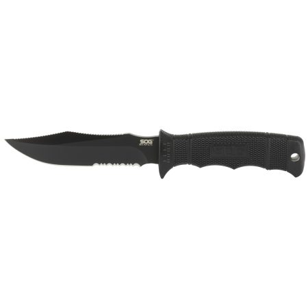 SOG Knives & Tools - SOG Knives & Tools Seal Pup Elite Fixed Blade Knife with Nylon Sheath, 4.85 inches, Black
