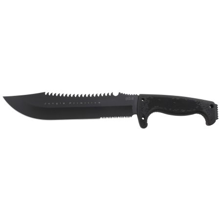 SOG Knives & Tools - SOG Jungle Primitive Fixed Blade Knife with Nylon Sheath and Digi-Grip Handle