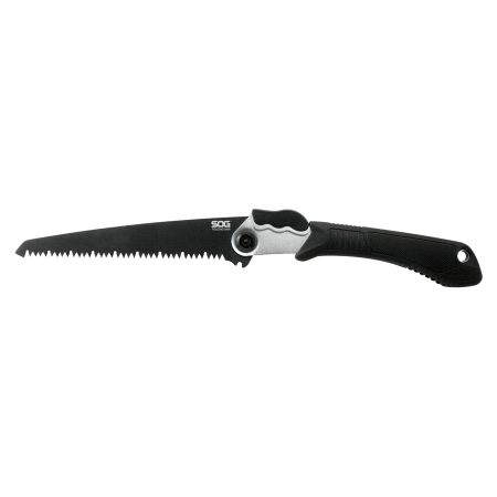 SOG Knives & Tools - SOG Knives & Tools Folding Saw SOG-F10N-CP with Black Handle and High Carbon Steel Blade