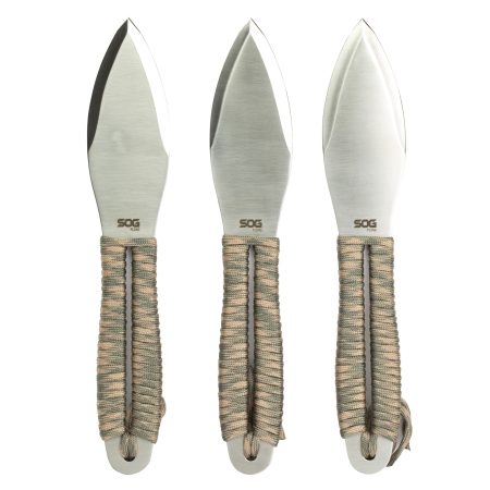 SOG Knives & Tools - SOG Fling Throwing Knife Set with Paracord Handles and Ballistic Nylon Sheath