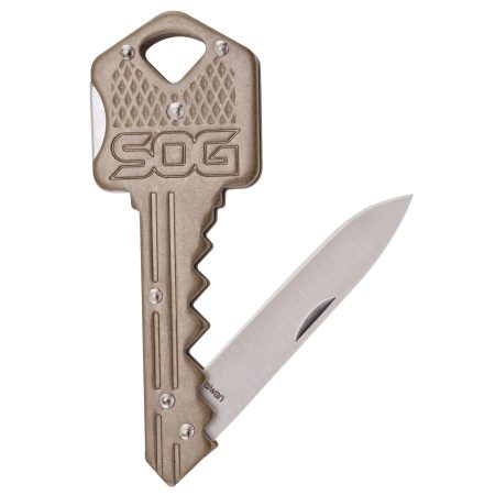 SOG Knives & Tools - SOG Knives & Tools Key Knife Brass 1.5-Inch Folding Knife