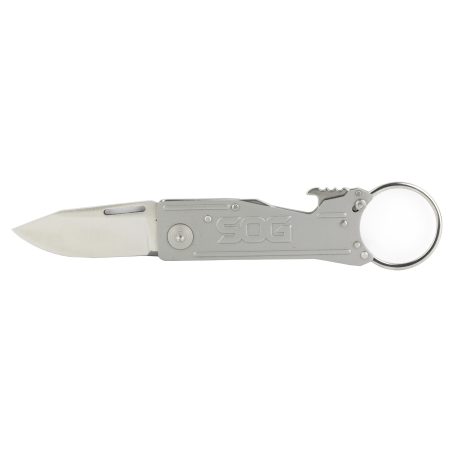 SOG Knives & Tools - SOG Knives & Tools KeyTron Folding Knife with Keyring and Bottle Opener – 1.8-Inch Blade