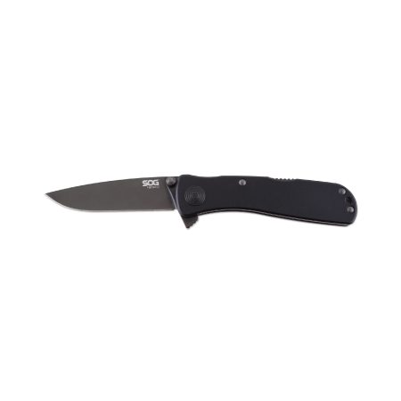SOG Knives & Tools - SOG Twitch II Black Folding Knife with AUS-8 Steel Blade and Assisted Opening Technology