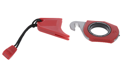 SOG Knives & Tools - SOG Rapid Rescue Red - Compact Keychain Emergency Tool with Seatbelt Cutter and Glass Breaker