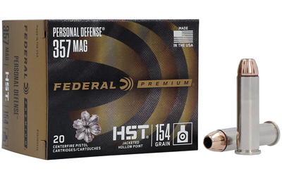 Federal - Federal Personal Defense .357 Magnum 154 Grain HST Hollow Point Ammunition (20 Rounds per Box)