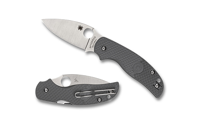 Spyderco - Spyderco Sage 5 Lightweight Maxamet Folding Knife - Gray, 3-inch Plain Edge