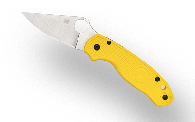Spyderco - Spyderco Para 3 Lightweight Salt Folding Knife with CPM MagnaCut Blade and Yellow FRN Handle