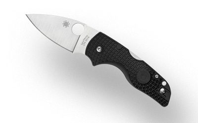 Spyderco - Spyderco Lil' Native Lightweight Folding Knife with CTS BD1N Steel, Black FRN Handle, and 2.43-Inch PlainEdge Blade