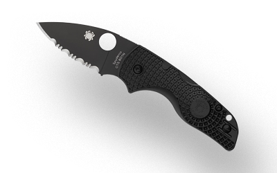 Spyderco - Spyderco Lil Native Lightweight Folding Knife with DLC Coating and Black Handle – Model C230SBBK