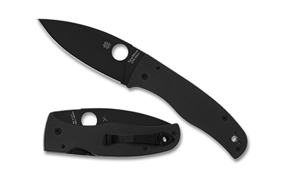 Spyderco - Spyderco Bodacious Black Folding Knife with CPM-S30V Steel and SpyderEdge Blade