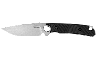 Kershaw - Kershaw Steppe Fixed Blade Knife 3.5 Inches D2 Steel with Black Handle