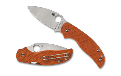 Spyderco - Spyderco Sage 5 Lightweight Folding Knife with CPM REX 121 Steel - 3 Inch Blade, Burnt-Orange FRN Handle