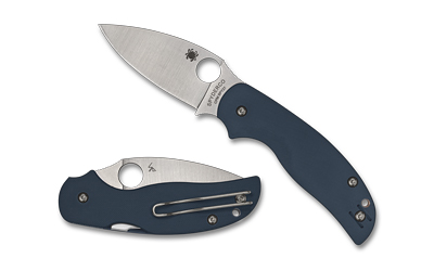Spyderco - Spyderco Sage 5 CPM SPY27 Folding Knife with Blue G-10 Handle, 3-inch Plain Edge