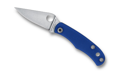 Spyderco - Spyderco Bug G-10 1.27-inch Blue Folding Pocket Knife with Plain Edge