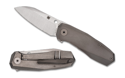 Spyderco - Spyderco Techno 3 Folding Knife with Titanium Handle and CTS XHP Steel Blade