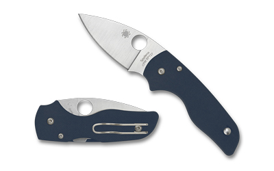 Spyderco - Spyderco Lil Native G-10 Folding Knife with CPM SPY27 Steel, 2.42 Inches, Blue Handle