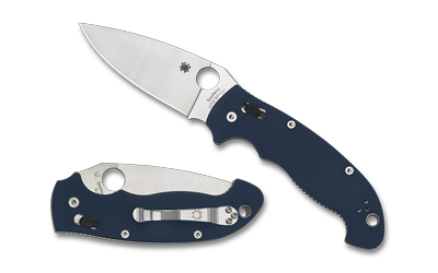 Spyderco - Spyderco Manix 2 XL CPM SPY27 Folding Knife with Blue G-10 Handle and Ball Bearing Lock