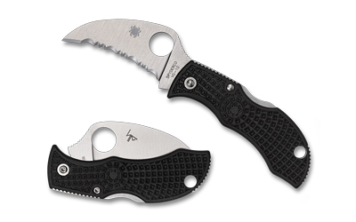 Spyderco - Spyderco Manbug Hawkbill Folding Knife - Compact 1.84-inch VG-10 Steel Blade with SpyderEdge Serration
