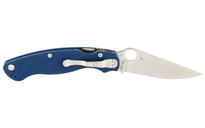 Spyderco - Spyderco Military 2 Folding Knife with CPM SPY27 Steel and Blue G-10 Handle – Model C36GPCBL2 - Image 2