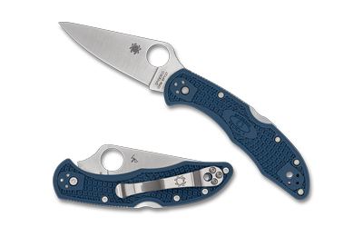 Spyderco - Spyderco Delica 4 CPM SPY27 Folding Knife with Blue FRN Handle