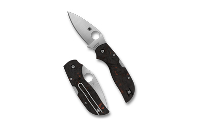 Spyderco - Spyderco Chaparral Red Fatcarbon Carbon Fiber Folding Knife - Model C152CFRDP