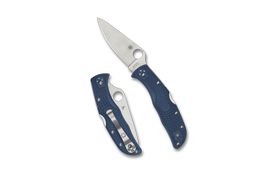 Spyderco - Spyderco Endela Lightweight Folding Knife with CPM SPY27 Steel and Blue FRN Handle