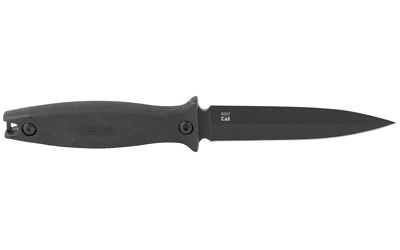 Kershaw - Kershaw Secret Agent Black Fixed Blade Knife with Sheath – Model 4007 - Image 2
