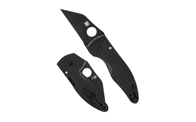 Spyderco - Spyderco MicroJimbo Salt 2.45 in Black Folding Knife with CPM MagnaCut Blade