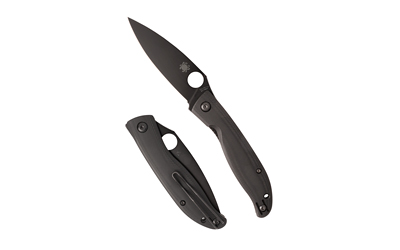 Spyderco - Spyderco Mantra 4 Folding Knife with 3.34-inch Plain Edge Blade, Black G-10 Handle, Model C274GBBKP
