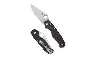 Spyderco - Spyderco ButtonUp Folding Knife with Carbon Fiber G-10 Handle and 8Cr13MoV Steel Blade