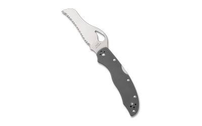 Spyderco - Spyderco Gooney Folding Knife by Sal Glesser - 3.44-inch Blade, Gray Handle
