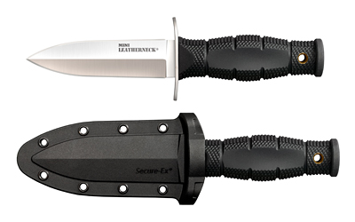 Cold Steel - Cold Steel Mini Leatherneck Series Fixed Blade Knife with Plain Edge and Black Kray-Ex Handle