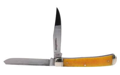 Cold Steel - Cold Steel Trapper Folding Knife with Yellow Bone Handle and Plain Edge - Image 2