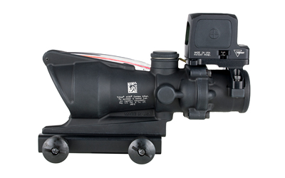 Trijicon - Trijicon ACOG 4x32 Red Chevron Rifle Scope with RCR Red Dot Sight for Tactical and Precision Shooting