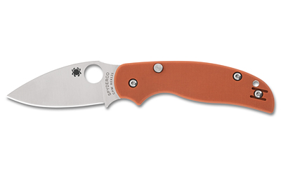 Spyderco - Spyderco Sage 6 CPM REX 121 Folding Knife with Orange G-10 Handle and Button-Release Compression Lock