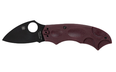 Spyderco - Spyderco Meerkat MM Folding Knife with Micro-Melt PD#1 Steel and Burgundy FRN Handle