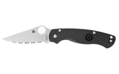 Spyderco - Spyderco Para Military 2 Lightweight Folding Knife with CTS BD1N Steel, Black FRN Handle, SpyderEdge