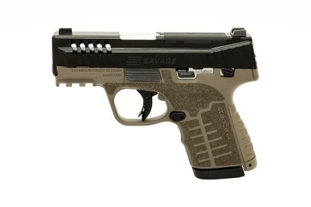 Savage Arms - Savage Arms Stance XR MC9MS 9mm Semi-Auto Pistol with Flat Dark Earth Polymer Grips and Black Nitride Finish